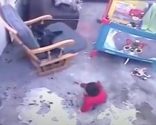 Díky kamerovému systému rodiče se dozvěděli o tom, jak kočka zahránila jejich dítě