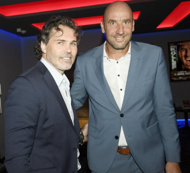 Jaromír Jágr a Jan Koller. Foto: snímek obrazovky super.cz