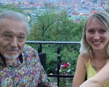 Karel Gott a Lucie Valčíková. Foto: snímek obrazovky YouTube