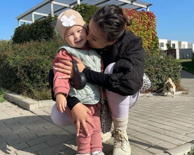 Monika Bagárová s dcerou. Foto: snímek obrazovky Instagram