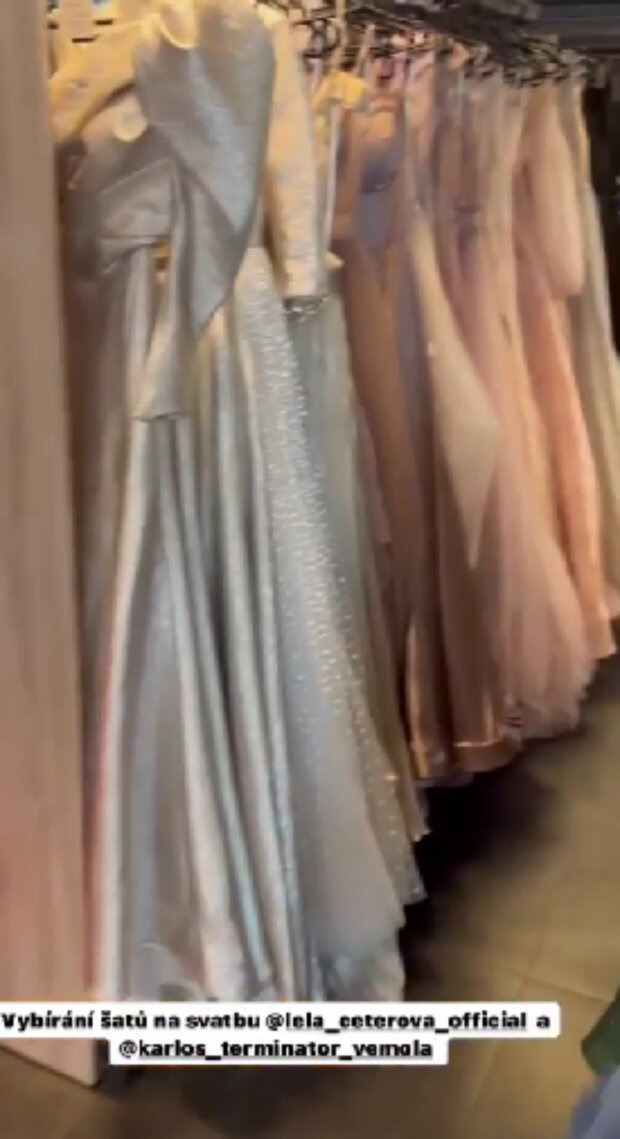 Šaty. Foto: snímek obrazovky Instagram